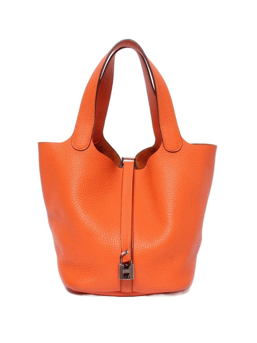 Hermes Silver Picotin Lock MM Handbag